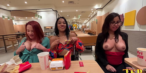 a public breast show during a snack bibi tsunami graziela cheiner nicole romanoff