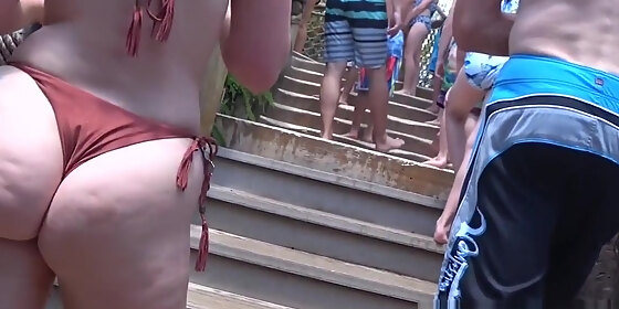 big ass thongs bikini close up voyeur beach hidden cam