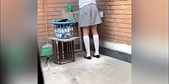 i fucked my cute neighbor college girl after washing clothes real homemade video amateur sex vol 2