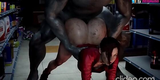 mr x gives claire redfield a nice good fucking