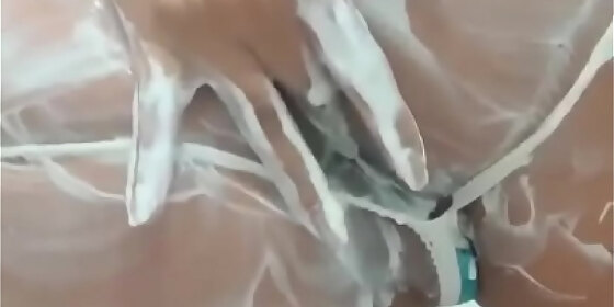 showers anal finger in her ass shower ass latina