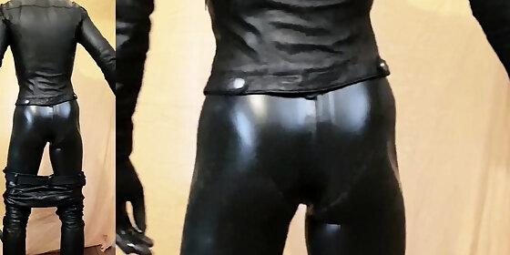 tallatex 46 latex rubber boy complete in leather and latex