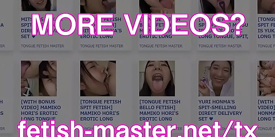 japanese asian tongue spit face nose licking sucking kissing handjob fetish more at fetish master net