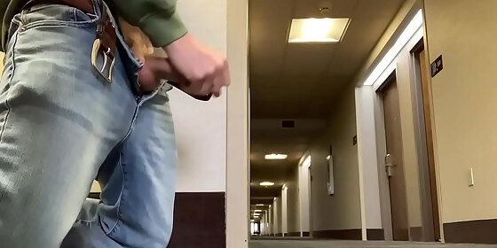 almost caught in hallway