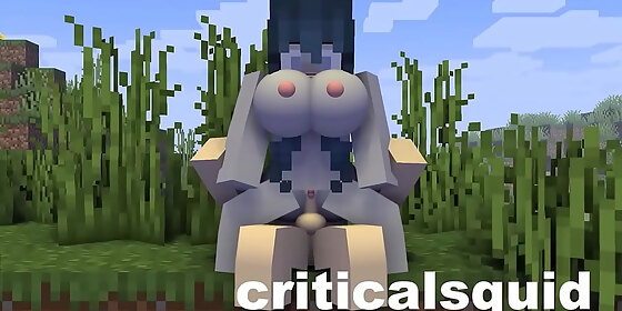 big tits chick gets fucked minecraft animation
