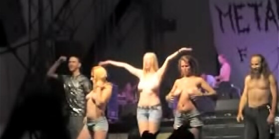 topless and nude girls on stage compilation