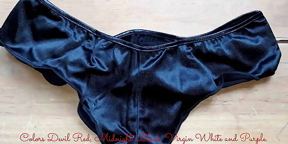 burning love satin ruffle panties