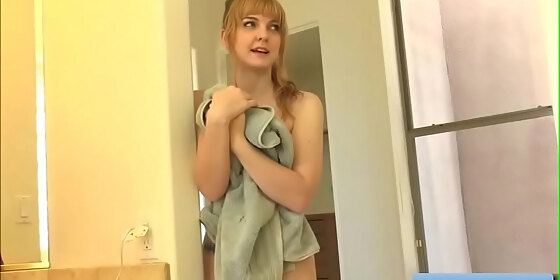 sexy natural big tit blonde teen amateur alyssa masturbate in her bathroom with a big sex vibrator