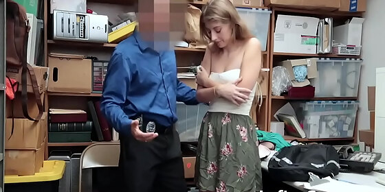 thief teen strip searched and fucked by officer