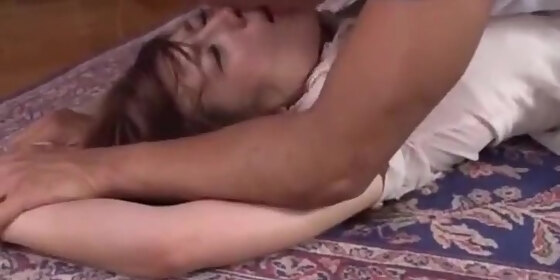japanese wife forced by the man for pay debt one click