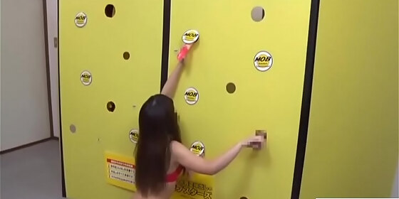 japanese wall of dicks glory hole cum swallowing subtitles