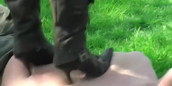 boot heels trample