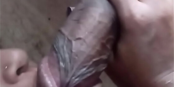 wife sucking on big headed dick