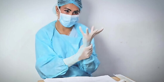 medical glove fetish asmr by dominafire