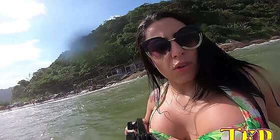 cybele pacheco rocking the beach of pereque in guaruja