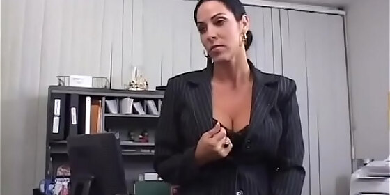 mature woman with big melons fucking at the office