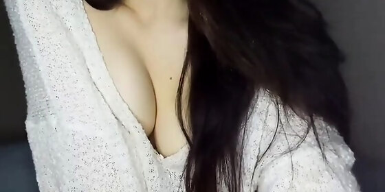 cute curly brunette solo webcam masturbation