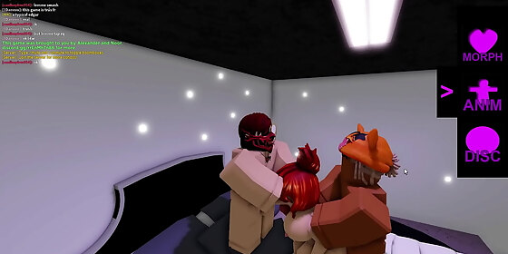 some random girl gets threesome in roblox